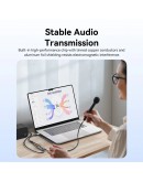 Vention външна звукова карта USB Sound card 2-Port 0.25M Gray - CVHHC