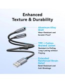 Vention външна звукова карта USB Sound card 2-Port 0.25M Gray - CVHHC
