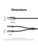 Vention външна звукова карта USB Sound card 2-Port 0.25M Gray - CVHHC