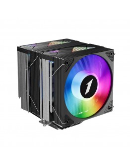 1stPlayer охладител CPU Cooler CRYO CY12LD Black - LGA1851/AM5, Dual-Tower, ARGB