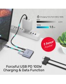 Unitek докинг станция Docking Station Type-C 4-in-1 - uHUB Q4+ Lite D1049A - USB-C PD100W x 1, HDMI x 1, VGA, USB2.0 x 1