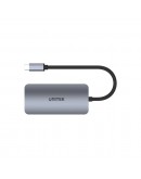 Unitek докинг станция Docking Station Type-C 5-in-1 - uHUB P5 Trio D1051A - USB-C PD100W x 1, HDMI x 2, VGA, USB3.0 x 1