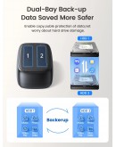 Orico докинг станция Storage - HDD/SSD Dock - 2 BAY Offline Clone 2.5/3.5 USB-C/USB-A - DD28C3-C