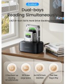 Orico докинг станция Storage - HDD/SSD Dock - 2 BAY Offline Clone 2.5/3.5 USB-C/USB-A - DD28C3-C