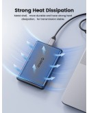 Orico външна кутия за диск Storage - Case - 2.5 inch USB-C/A Black - DDL25-C3-BK