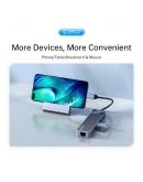 Orico докинг станция Docking Station Type-C - DM-10P-BK-BP - HDMI, USB-C, USB-A x 4, PD100W x 1, LAN (1Gbps), SD/TF