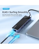Orico докинг станция Docking Station Type-C - DM-10P-BK-BP - HDMI, USB-C, USB-A x 4, PD100W x 1, LAN (1Gbps), SD/TF