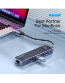 Orico докинг станция Docking Station Type-C - DM-10P-BK-BP - HDMI, USB-C, USB-A x 4, PD100W x 1, LAN (1Gbps), SD/TF