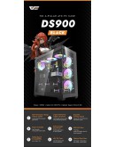 Darkflash кутия Case ATX - DS900 Black - 7 x 120 mm A-RGB fans included, USB-C