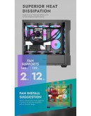 Darkflash кутия Case ATX - DS900 Mesh Black - 4 x 120 mm A-RGB fans included