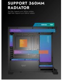 Darkflash кутия Case mATX - DS900M Black - 6 x 120 mm Infinity Mirror A-RGB