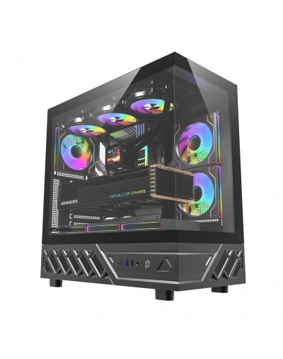Darkflash кутия Case ATX - DS950 Black - 6 x 120 mm Infinity Mirror A-RGB