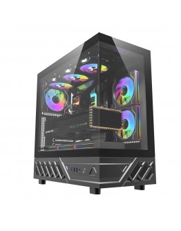 Darkflash кутия Case ATX - DS950 Black - 6 x 120 mm Infinity Mirror A-RGB