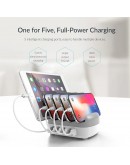 Orico зарядна станция за мобилни устройства Charger Station 220V - 5 x USB 40W White - DUK-5P-EU-WH
