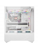 Darkflash кутия Case ATX - DY460 White - 4 x 120 mm A-RGB fans included, USB-C