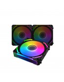 Xigmatek Комплект вентилатори Fan Pack 3-in-1 3x120mm - Starlink Ultra - Infinity Mirror, A-RGB
