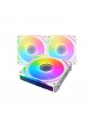 Xigmatek Комплект вентилатори Fan Pack 3-in-1 3x120mm - Starlink Ultra Arctic - Infinity Mirror, A-RGB