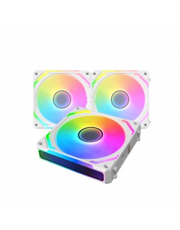 Xigmatek Комплект вентилатори Fan Pack 3-in-1 3x120mm - Starlink Ultra Arctic - Infinity Mirror, A-RGB