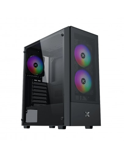 Xigmatek кутия Case ATX - Hero II Air 3F - RGB, Tempered Glass