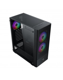 Xigmatek кутия Case ATX - Hero II Air 3F - RGB, Tempered Glass
