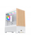 Xigmatek кутия Case EATX - Endorphin WD Arctic, Addressable RGB, Wood
