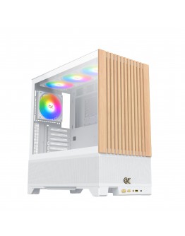 Xigmatek кутия Case EATX - Endorphin WD Arctic, Addressable RGB, Wood