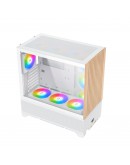 Xigmatek кутия Case EATX - Endorphin WD Arctic, Addressable RGB, Wood