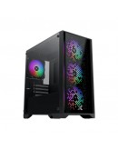 Xigmatek кутия Case mATX - NYX II - 4 RGB Fans