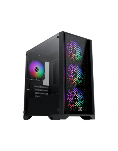 Xigmatek кутия Case mATX - NYX II - 4 RGB Fans