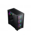 Xigmatek кутия Case mATX - NYX II - 4 RGB Fans