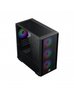 Xigmatek кутия Case mATX - NYX Air II - 4 RGB Fans