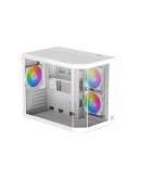Xigmatek кутия Case mATX - Cubi M Arctic - 6 ARGB Fans