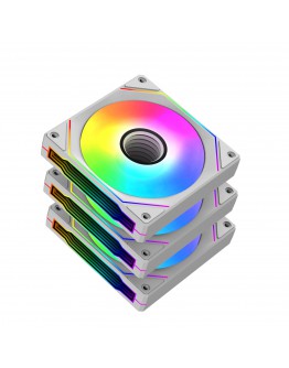 Xigmatek Комплект вентилатори Fan Pack 3-in-1 3x120mm - Infinity G20A Arctic - Infinity Mirror, A-RGB