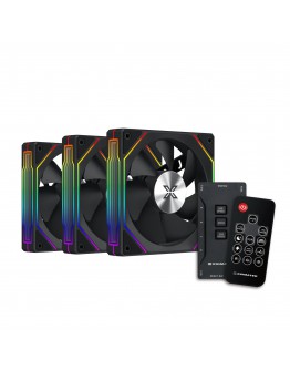 Xigmatek Комплект вентилатори Fan Pack 3-in-1 3x120mm - Infinity G22A - Infinity Mirror, A-RGB