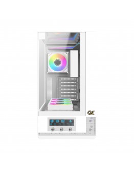 Xigmatek кутия Case EATX - Vision Arctic - 7 ARGB Fans, LCD Display Panel, Smart Fan Control