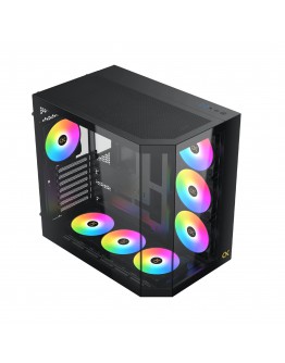 Xigmatek кутия Case EATX - Cubi II - 7 ARGB Fans