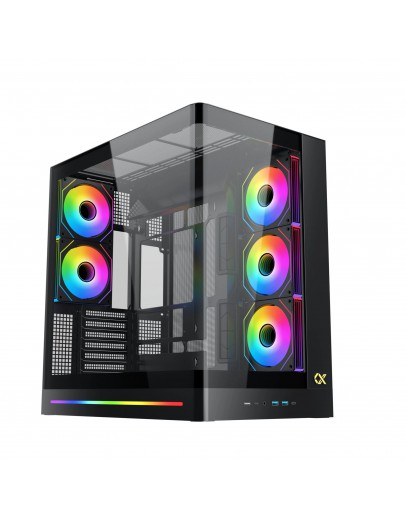 Xigmatek кутия Case E-ATX - PANO II AIR - 8 ARGB Fans