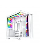 Xigmatek кутия Case ATX - Aqua 7 Arctic - 8 ARGB Fans, USB-C