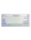 Aula геймърска механична клавиатура Wireless Gaming Mechanical Keyboard F75 - Reaper Switch [Linear] (English US), Purple, Beige, Green