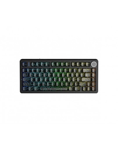 Aula геймърска механична клавиатура Wireless Gaming Mechanical Keyboard F75HE - Black King Magnetic Switch [Linear] (English US), Black Contour