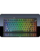 Aula геймърска механична клавиатура Wireless Gaming Mechanical Keyboard F75HE - Black King Magnetic Switch [Linear] (English US), Black Contour