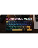 Aula геймърска механична клавиатура Wireless Gaming Mechanical Keyboard F75 Thunder Black - Reaper Switch [Linear] (English US)