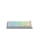 Aula геймърска механична клавиатура Wireless Gaming Mechanical Keyboard F75HE - Black King Magnetic Switch [Linear] (English US), White