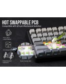Aula геймърска механична клавиатура Wireless Gaming Mechanical Keyboard F75 MAX - Reaper Switch [Linear] (English US), Black, Red