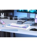 Aula геймърска механична клавиатура Wireless Gaming Mechanical Keyboard F75 MAX - Reaper Switch [Linear] (English US), Black, Red