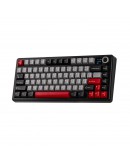 Aula геймърска механична клавиатура Wireless Gaming Mechanical Keyboard F75 MAX - Reaper Switch [Linear] (English US), Black, Red