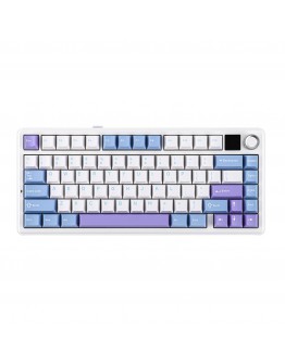 Aula геймърска механична клавиатура Wireless Gaming Mechanical Keyboard F75 MAX - Reaper Switch [Linear] (English US), White, Blue, Purple