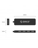 Orico хъб USB2.0 HUB 4 port Black - FL01-BK