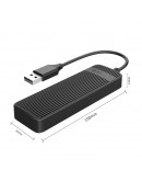 Orico хъб USB2.0 HUB 4 port White - FL02-WH