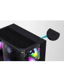 Aigo кутия Case mATX - FT418 Black - 6 x 120 mm A-RGB fans included